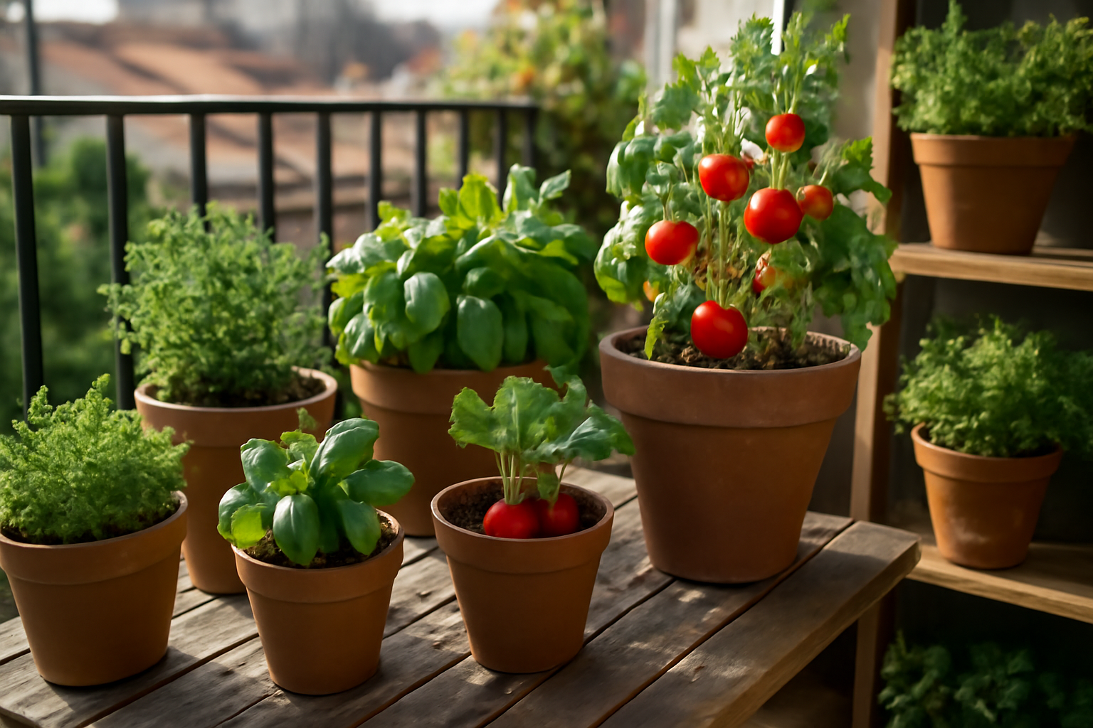 Wie du Kräuter und Gemüse auf kleinstem Raum anbauen kannst