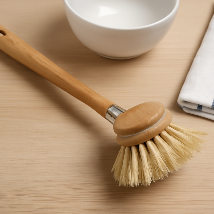 Spülbürste aus Buchenholz & Naturfaser – Nachhaltig & kraftvoll reinigen