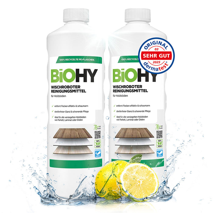 Wiper robot Cleaning agent for wooden floors, cleaner for wiping robots, non-foaming floor cleaner, organic concentrate