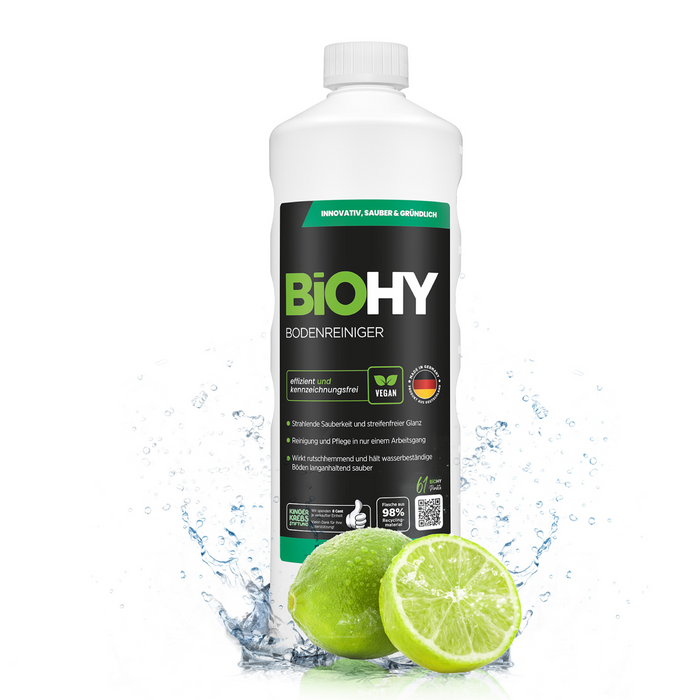 BiOHY floor cleaner, floor cleaner, non-foaming floor cleaner, organic concentrate