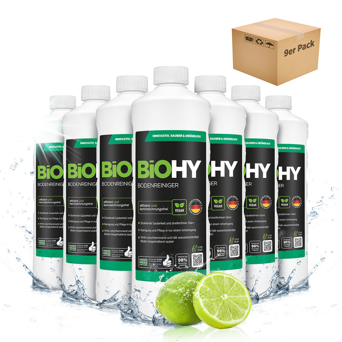 BiOHY floor cleaner, floor cleaner, non-foaming floor cleaner, organic concentrate