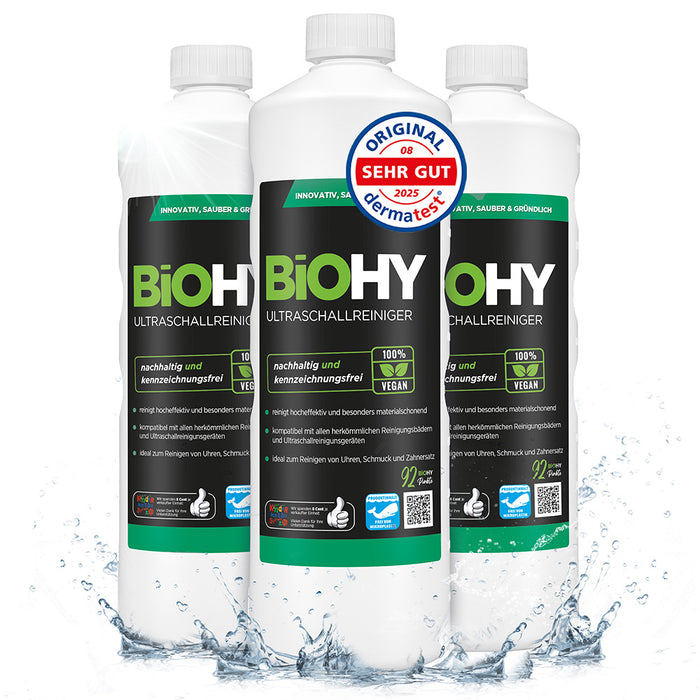 BiOHY ultrasonic cleaner, ultrasonic bath cleaner, ultrasonic cleaning agent, cleaner for ultrasonic device