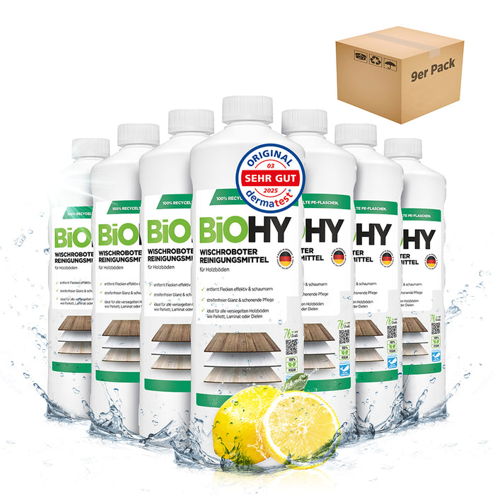 Wiper robot Cleaning agent for wooden floors, cleaner for wiping robots, non-foaming floor cleaner, organic concentrate