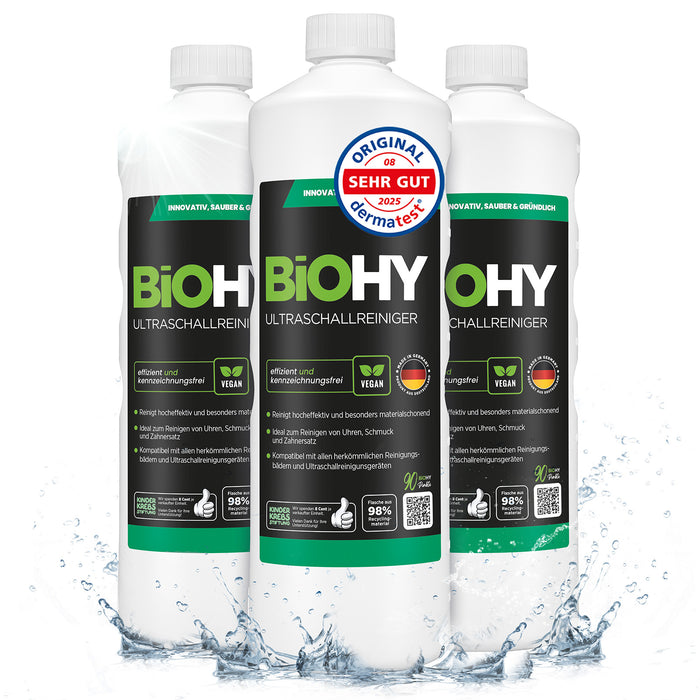 BiOHY ultrasonic cleaner, ultrasonic bath cleaner, ultrasonic cleaning agent, cleaner for ultrasonic device