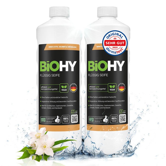 BiOHY Flüssig Seife – umweltfreundlich, vegan & Made in Germany (Produktflasche)