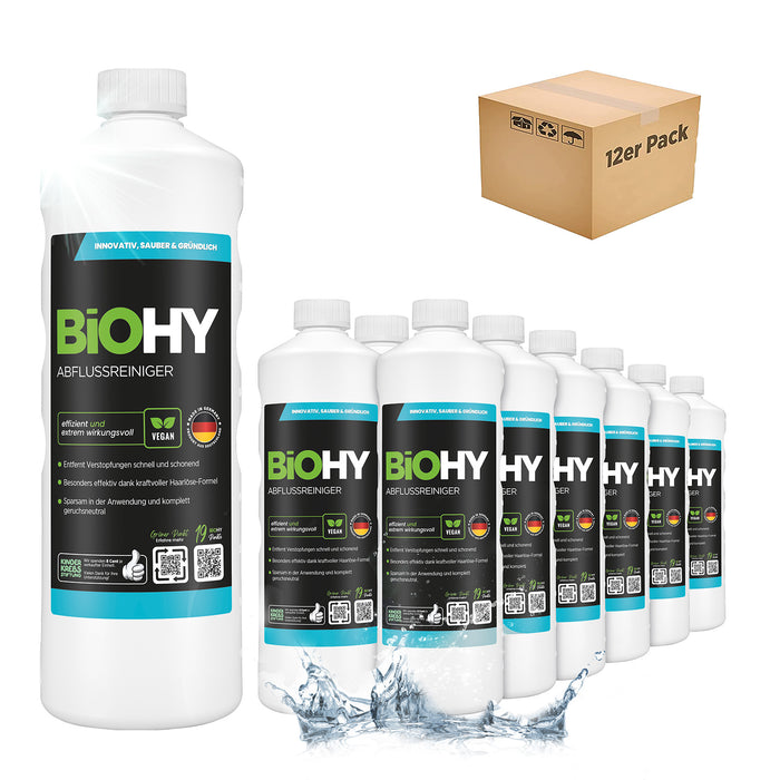 BiOHY Abflussreiniger – umweltfreundlich, vegan & Made in Germany (Nahaufnahme)