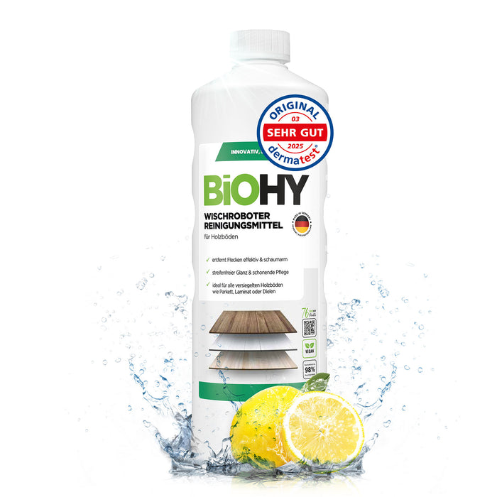Wiper robot Cleaning agent for wooden floors, cleaner for wiping robots, non-foaming floor cleaner, organic concentrate