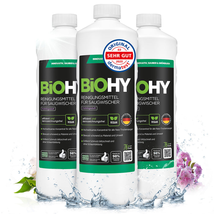 BiOHY Reiniger für Saugwischer mit Frühlingsduft – veganes Konzentrat für Tineco & Kärcher FC Saugwischer (Anwendung)