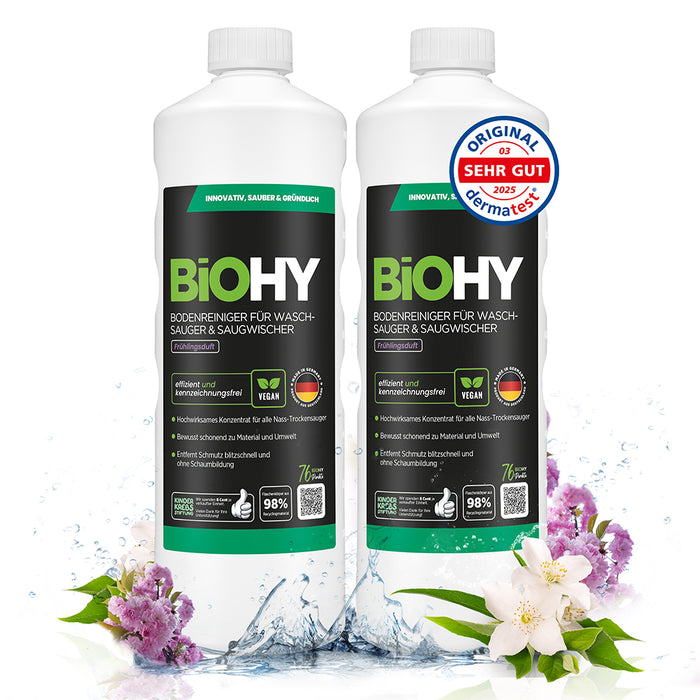 BiOHY Bodenreiniger für Waschsauger & Saugwischer mit Frühlingsduft
