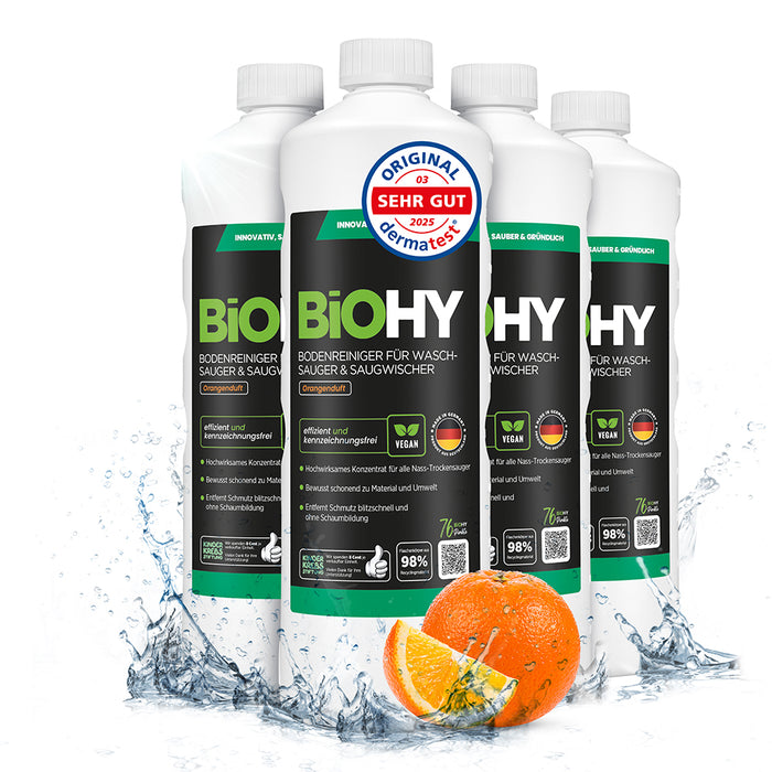 BiOHY Bodenreiniger für Waschsauger & Saugwischer mit Orangenduft