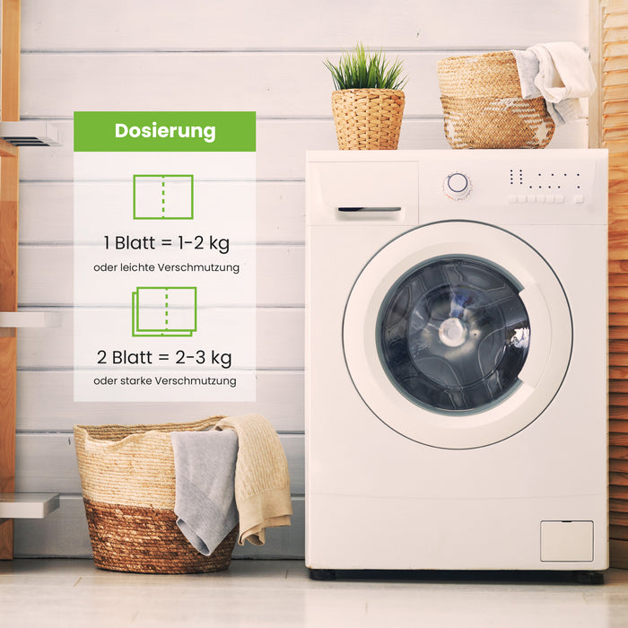 BiOHY laundry detergent sheets, laundry detergent strips, travel detergent, water-soluble washing paper