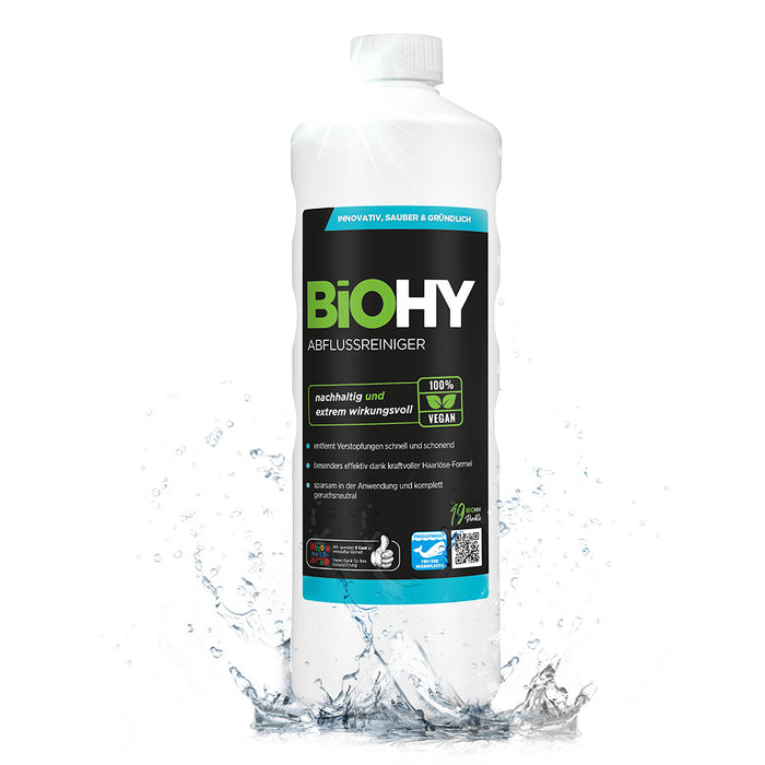 BiOHY drain cleaner, pipe cleaner, pipe free agent, concentrate