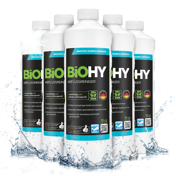 BiOHY drain cleaner, pipe cleaner, pipe free agent, concentrate