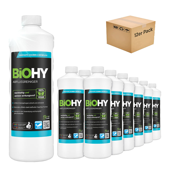 BiOHY drain cleaner, pipe cleaner, pipe free agent, concentrate