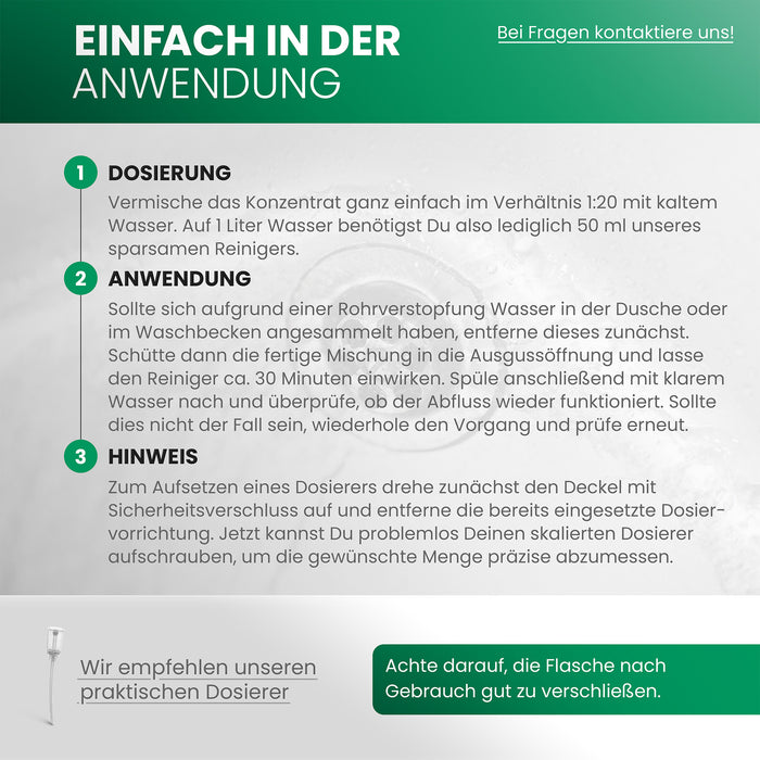 BiOHY drain cleaner, pipe cleaner, pipe free agent, concentrate