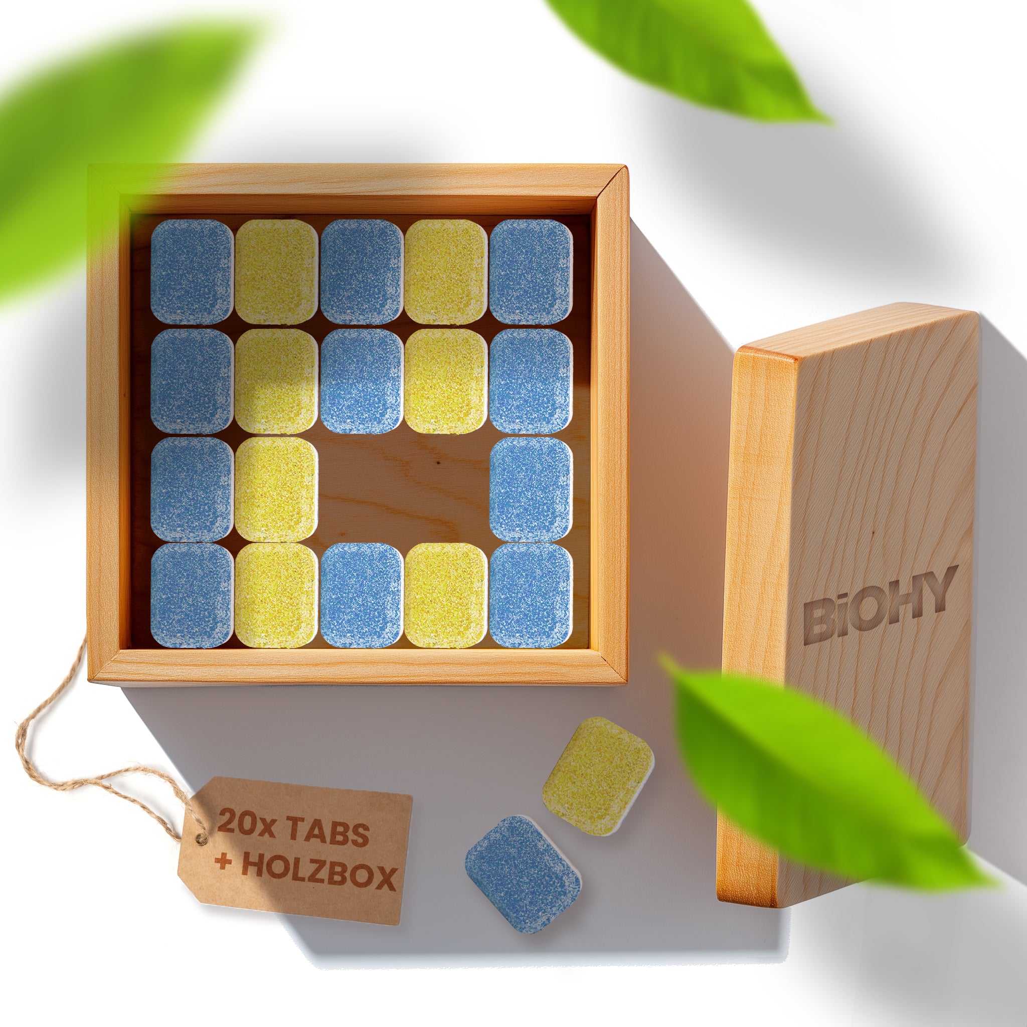 BiOHY All-in-One Dishwasher Tabs, Dishwashing Tabs, Dishwasher Tabs, Rinsing Tabs