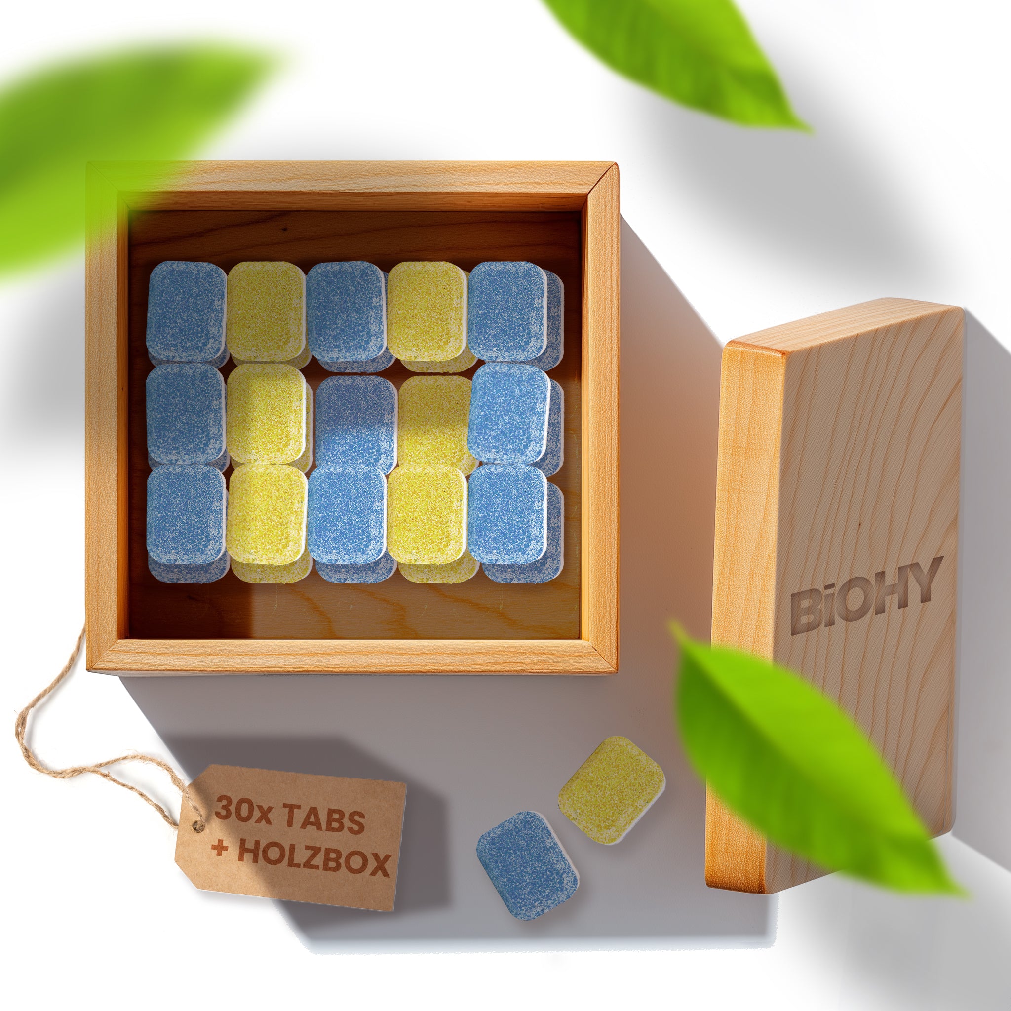 BiOHY All-in-One Dishwasher Tabs, Dishwashing Tabs, Dishwasher Tabs, Rinsing Tabs