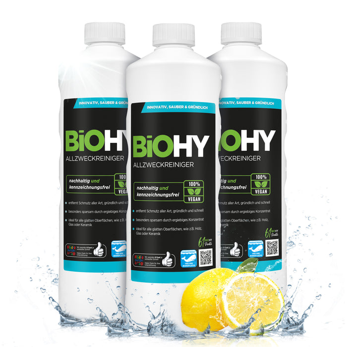 BiOHY all-purpose cleaner, all-purpose cleaner, universal cleaner, organic concentrate