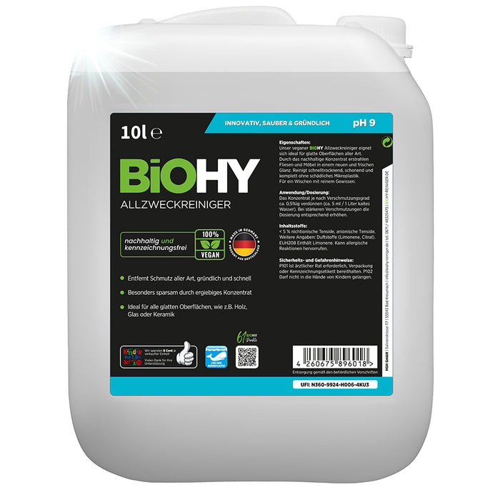 BiOHY all-purpose cleaner, all-purpose cleaner, universal cleaner, organic concentrate