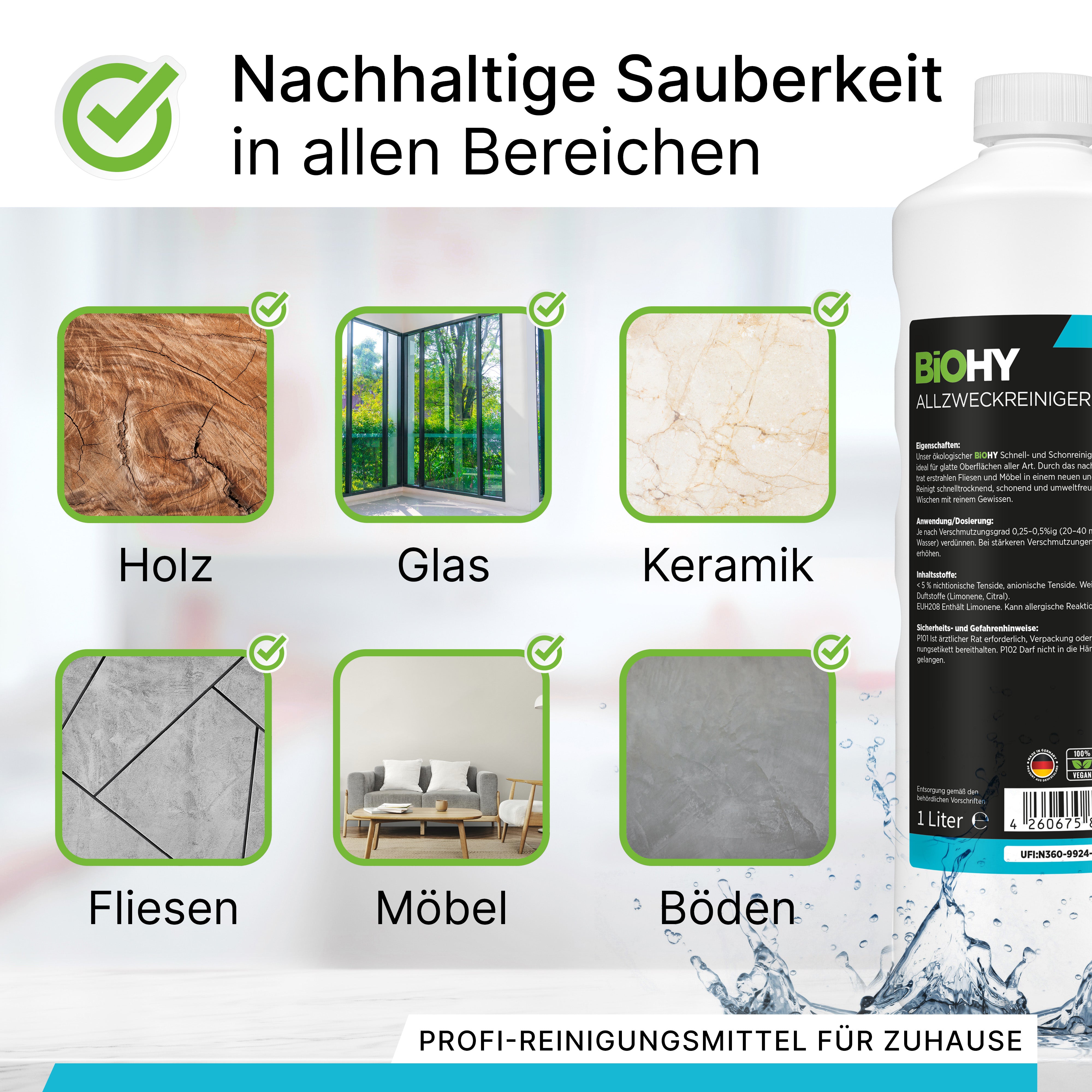 BiOHY all-purpose cleaner, all-purpose cleaner, universal cleaner, organic concentrate