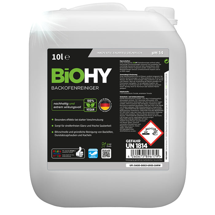BiOHY oven cleaner, oven spray, oven cleaner, degreaser