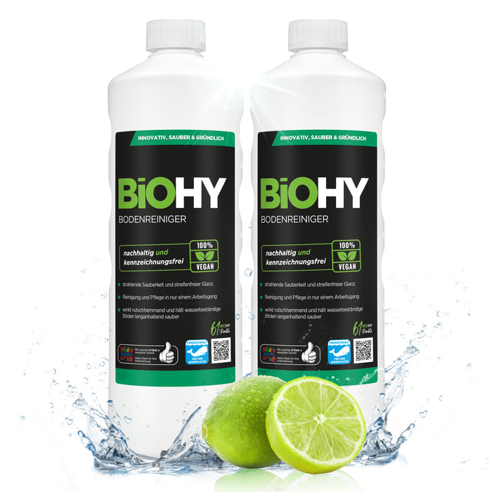 BiOHY floor cleaner, floor cleaner, non-foaming floor cleaner, organic concentrate