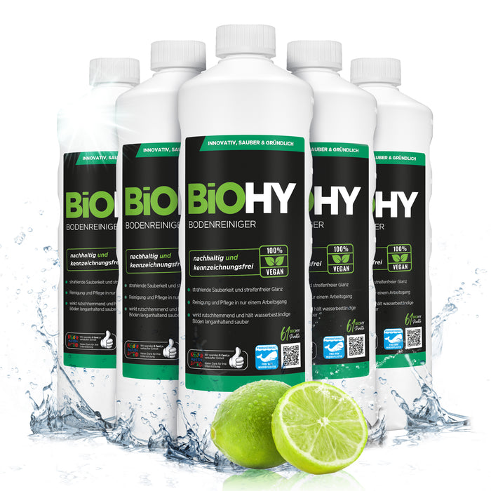 BiOHY floor cleaner, floor cleaner, non-foaming floor cleaner, organic concentrate