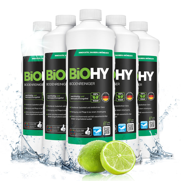 BiOHY floor cleaner, floor cleaner, non-foaming floor cleaner, organic concentrate