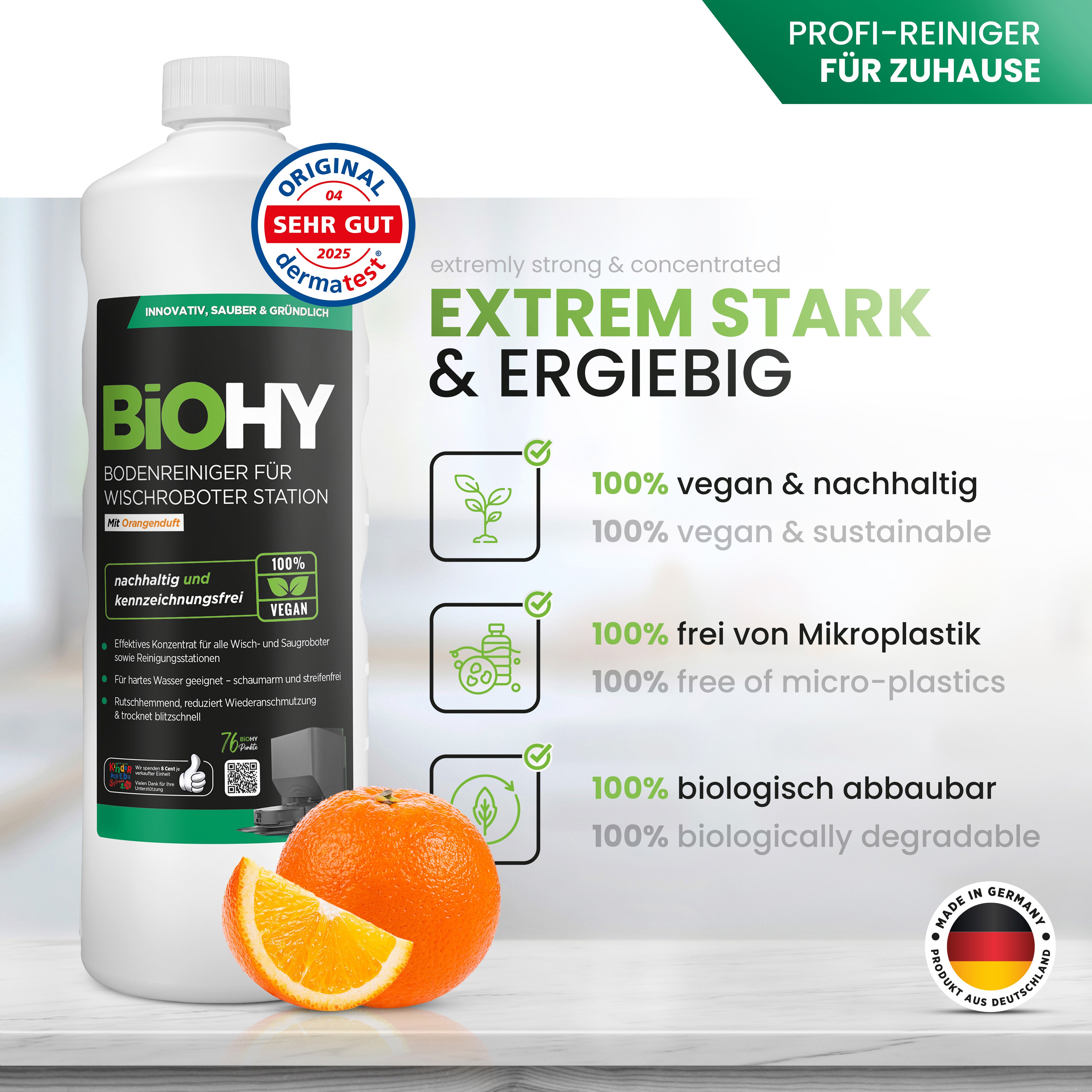 BiOHY all-purpose cleaner, all-purpose cleaner, universal cleaner, organic concentrate
