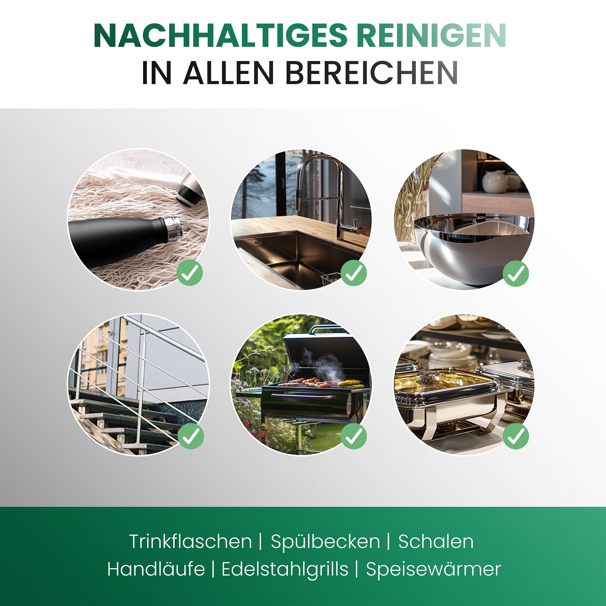 BiOHY stainless steel cleaner, stainless steel cleaner spray, stainless steel care product, stainless steel cleaning agent