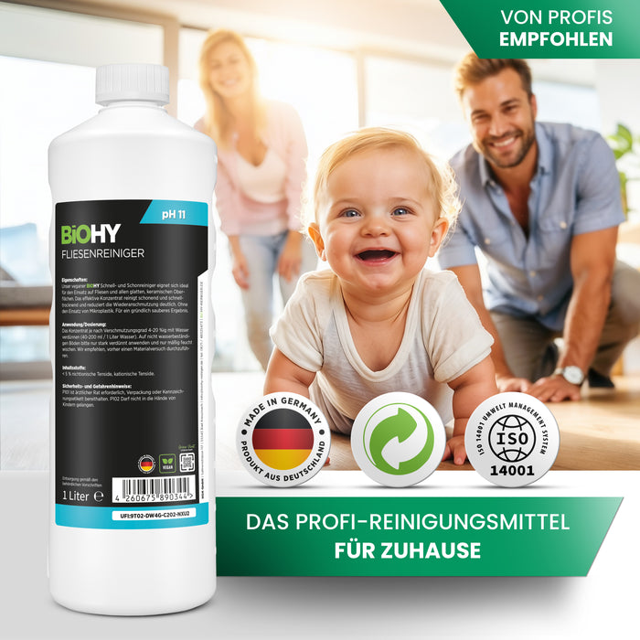 BiOHY Fliesenreiniger – umweltfreundlich, vegan & Made in Germany (Gebindegröße)