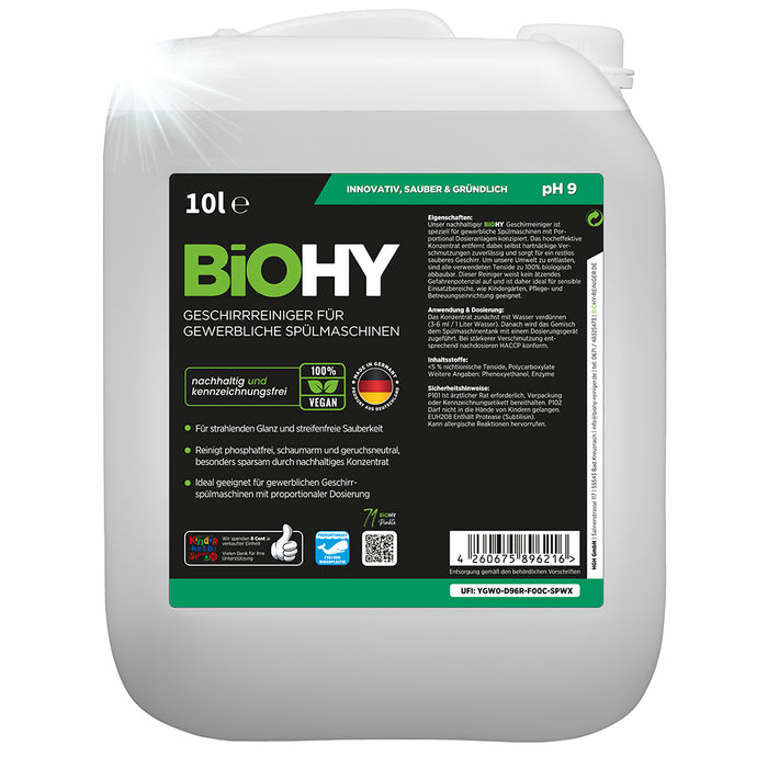BiOHY Dishwashing Detergent, Dishwashing Liquid, Dishwashing Liquid, Organic Concentrate