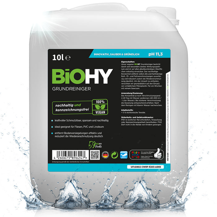 BiOHY basic cleaner, basic cleaning agent, universal cleaner, organic concentrate