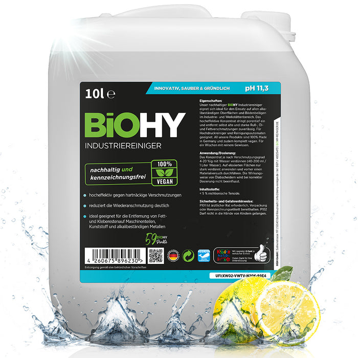 BiOHY industrial cleaner, workshop cleaner, universal cleaner, organic concentrate