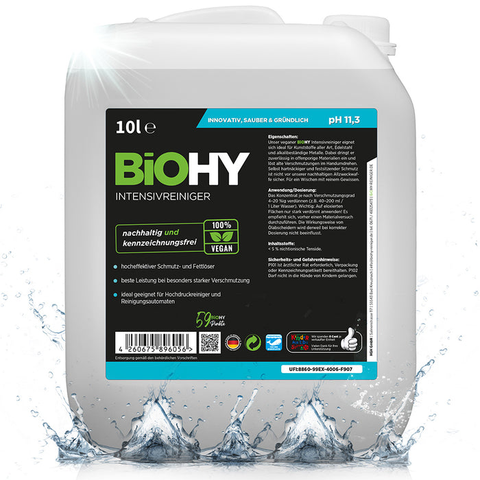 BiOHY intensive cleaner, industrial cleaner, universal cleaner, cleaning agent concentrate