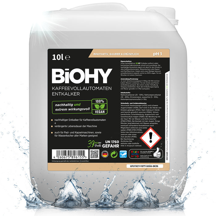 BiOHY fully automatic coffee machines Descaler, limescale remover, descaler, limescale remover