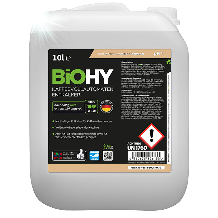 BiOHY fully automatic coffee machines Descaler, limescale remover, descaler, limescale remover