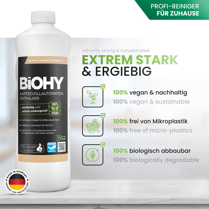 BiOHY fully automatic coffee machines Descaler, limescale remover, descaler, limescale remover, B2B