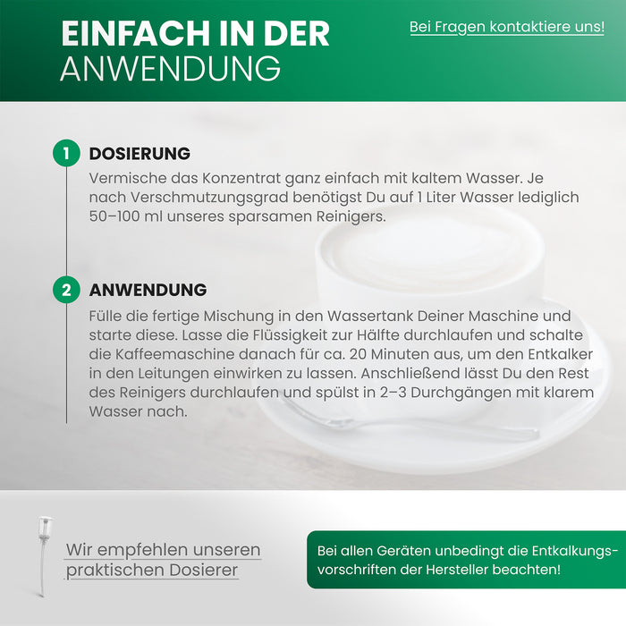 BiOHY fully automatic coffee machines Descaler, limescale remover, descaler, limescale remover