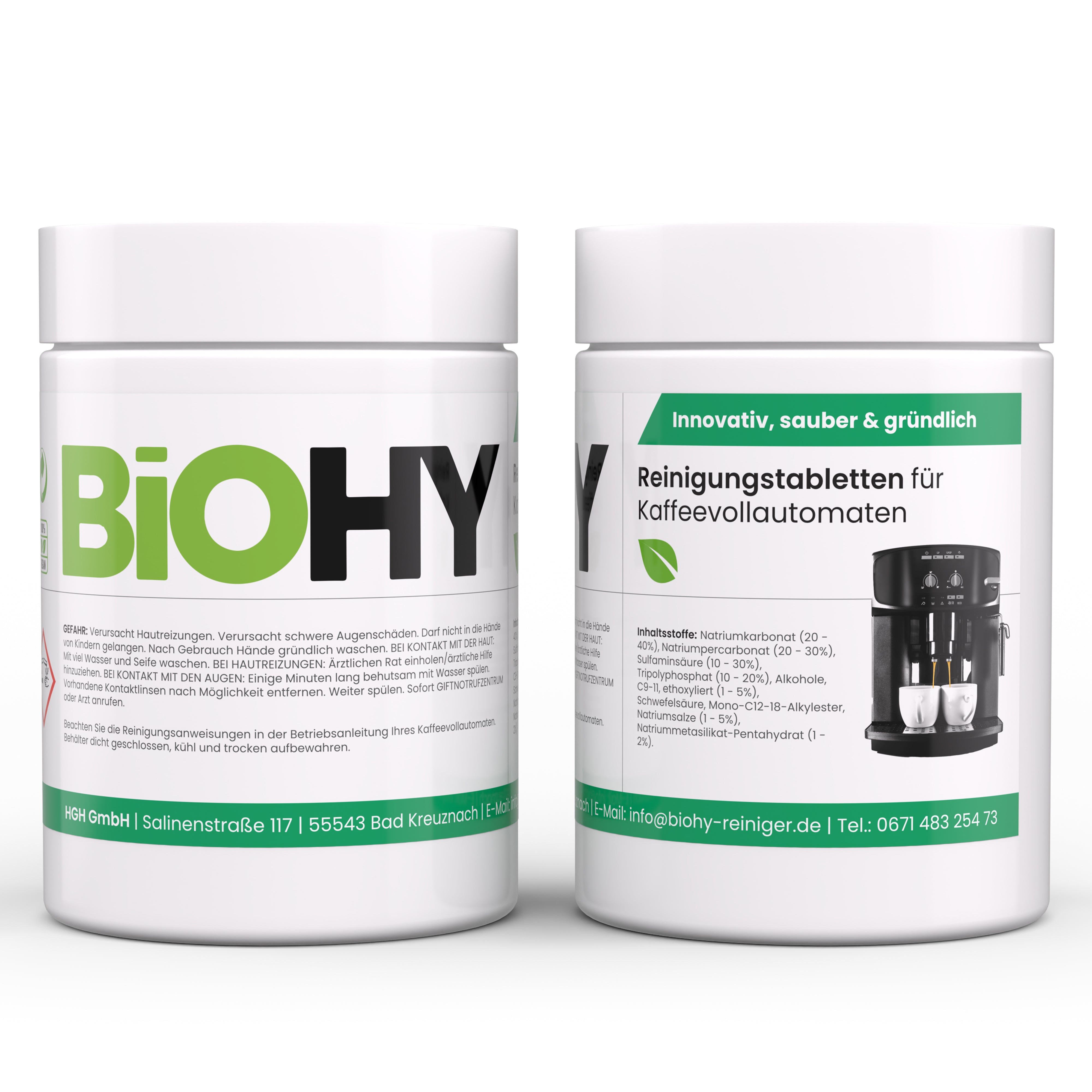 BiOHY cleaning tablets for fully automatic coffee machines, descaling tablets, fully automatic coffee machines descaler, coffee machines cleaning tabs