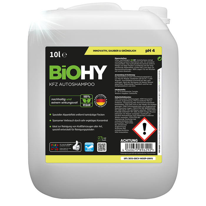 BiOHY car shampoo, car wash, car shampoo, foam cleaner