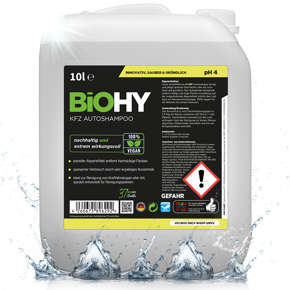BiOHY car shampoo, car wash, car shampoo, foam cleaner