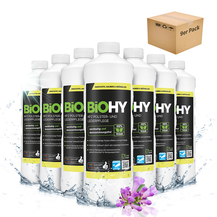 BiOHY car upholstery &amp; leather care, car upholstery cleaner, car seat cleaner, interior care