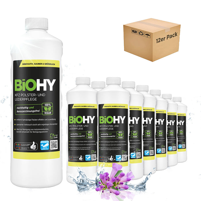 BiOHY car upholstery &amp; leather care, car upholstery cleaner, car seat cleaner, interior care