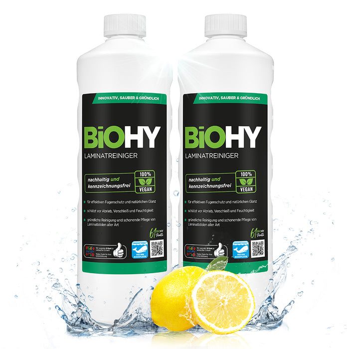 BiOHY laminate cleaner, laminate care, vinyl cleaner, laminate care products