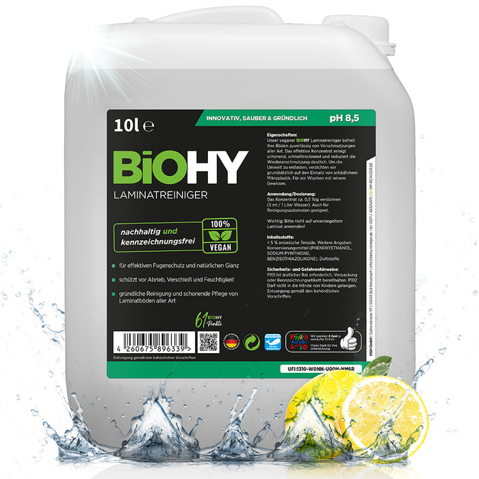 BiOHY laminate cleaner, laminate care, vinyl cleaner, laminate care products