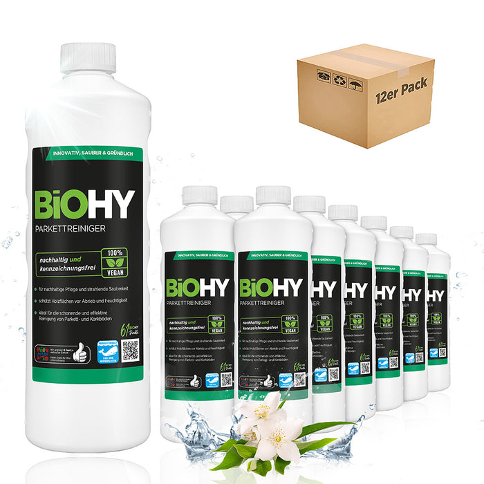 BiOHY parquet cleaner, parquet care products, wooden floor soap, parquet care