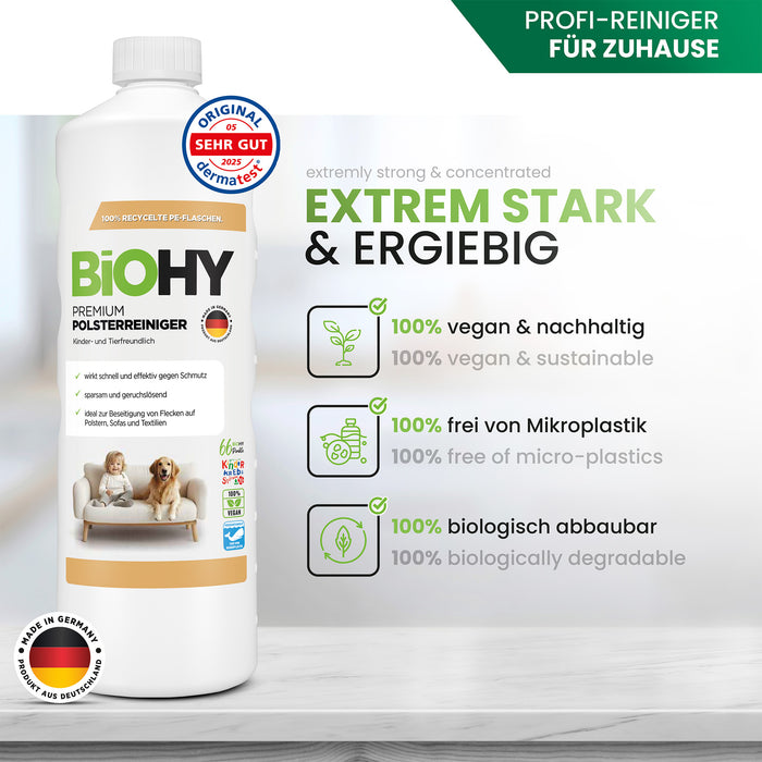 Premium upholstery cleaner, textile cleaner, upholstery cleaning agent, sofa cleaner