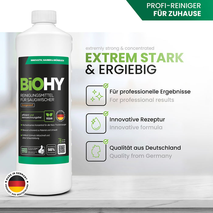 BiOHY Reiniger für Saugwischer mit Orangenduft