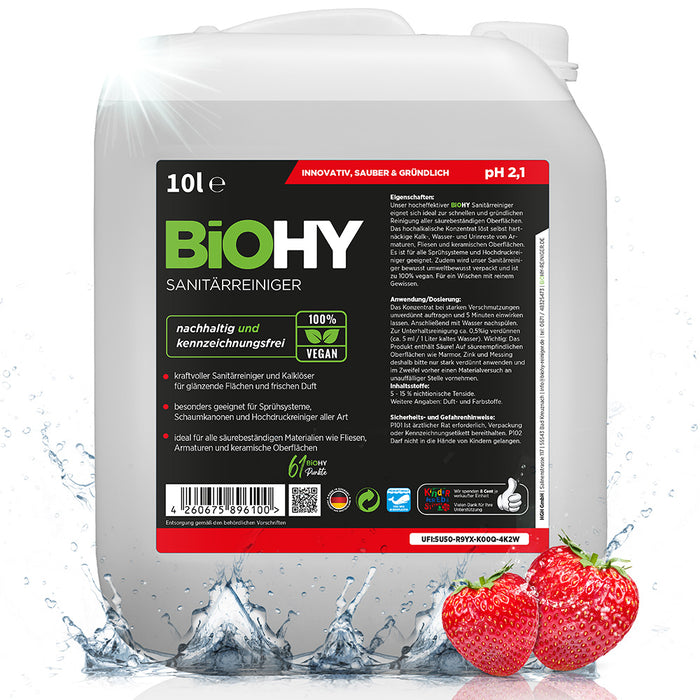 BiOHY sanitary cleaner, bathroom cleaner, limescale remover, bathroom cleaner